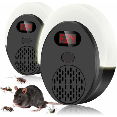 Leistungsstarker Ultraschall-schädlingsvertreiber Gegen Nagetiere Und Insekten, 8w Mit Variabler Frequenz Und Abschreckenden Lichtern