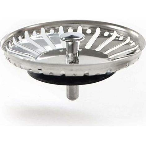 Küchenspülenstopfen, Edelstahl-spülenfilter, Universeller Spülenstopfen (84 Mm)