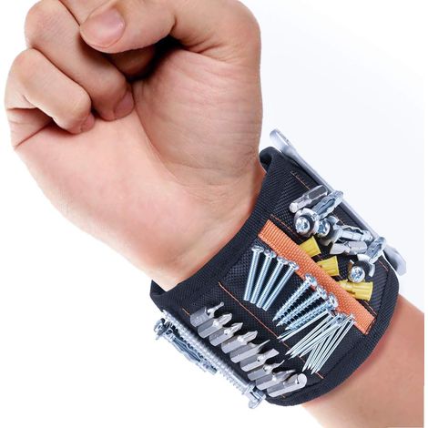 Magnetarmband Mit Starken Magneten Zum Halten Von Schrauben, Nägeln Und Kleinen Werkzeugen, Spezielles Geschenk Für Männer, Elektriker, Mechaniker Und Heimwerker