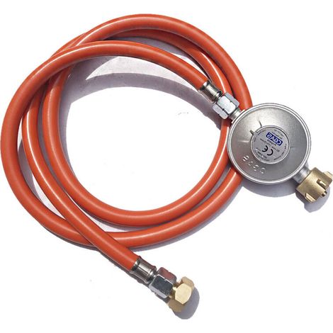 Butan-/propangasdruckminderer 700 Mbar – 1,50 M Schlauch – Durchfluss 3,0 Kg/h – Linksgewinde G1/4''