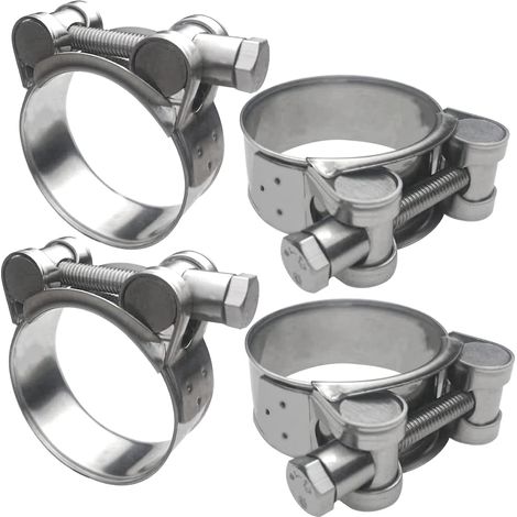 4 Stück Edelstahl-schlauchklemmen 304, Verstellbare Schellen 64-67 Mm Für Baufahrzeuge, Boote, Motorräder Usw.