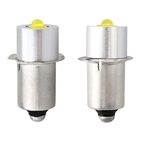 Ersatz-led-taschenlampenbirnen P13.5s, Taschenlampenbirnen Dc 4v-12v, 3w, 2 Stück (p13.5s, Silber)