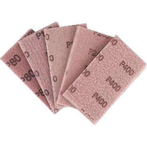 25 Stück Schleifgitter-bänder 70x125mm – Selbstklebende Schleifblätter – Zum Staubfreien Schleifen Von Holz, Spachtelmasse, Farbe Und Kunststoff – Körnung P80, P120, P180, P240, P400