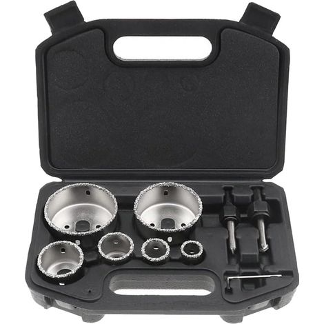 Lochsägen-set, 9-teiliges Werkzeugset Für Bohrmaschine, Fliesen, Keramik, Bohrkronen – Φ22, 28, 35, 44, 68, 73 Mm