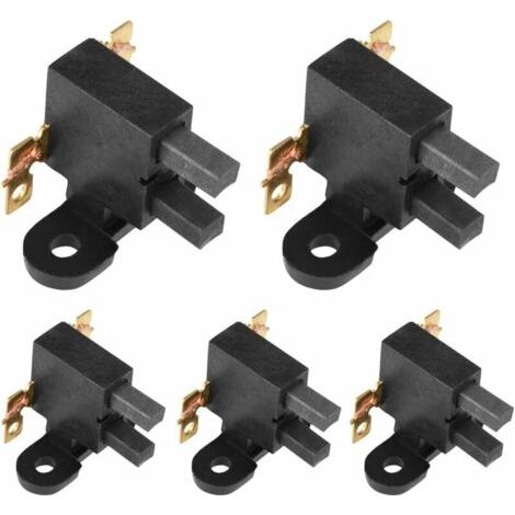 Satz Von 5 Kohlebürsten 168f Schwarzcarbon Für Benzingenerator 2 Kw - 3 Kw