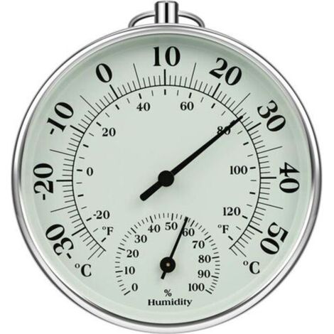Innen- Und Außenthermometer 10 Cm Mit Innen- Und Außenfeuchtigkeitsmesser, Lufttemperatur Für Klimamonitor, Feuchtigkeits-thermometer-anzeige