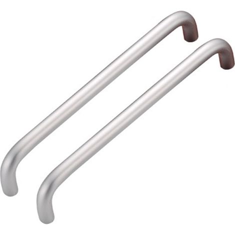 Küchenschrankgriffe, Küchentürgriffe, Matte Edelstahl-schrankgriffe, Möbel-schubladengriffe (96 Mm) / Schwarz Und Weiß / 2 Stück