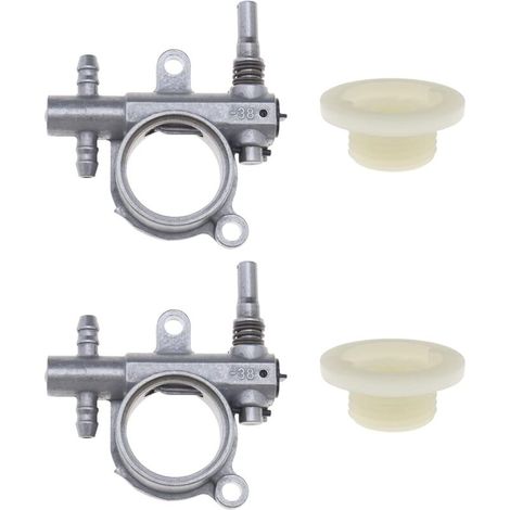 2er-set Ölpumpen Für Kettensägen Mit Schneckengetriebe, Kompatibel Mit 25 Cc/38 Cc Kettensägen (2500/3800), Ersatzteile Für Elektrische Gartengeräte