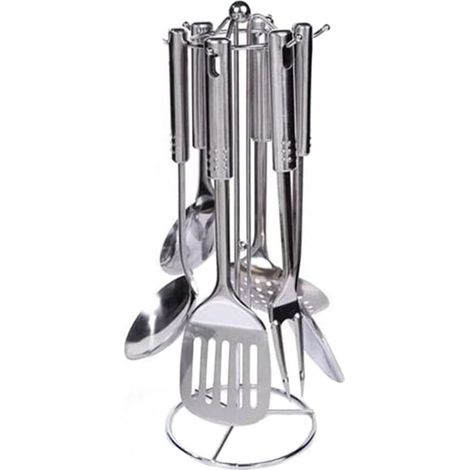 Küchenutensilien-set, 7-teilig, Küchenhelfer Aus Edelstahl, Spülmaschinenfest, Leicht Zu Reinigen, Zum Kochen Aller Arten Von Lebensmitteln