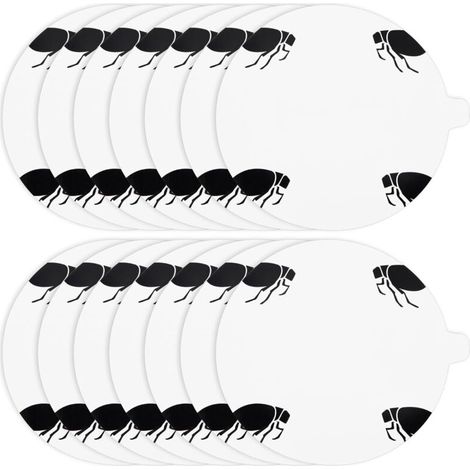 Nachfüllscheiben Für Flohfallen - 36er Pack Mit 10,9 Cm Großen Klebeplatten Aus Natürlichem, Ungiftigem Klebstoff, Kompatibel Mit Den Meisten Flohfallen.