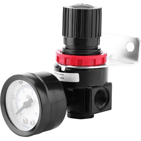 Mini-gasdruckregler Ar-2000 G1/4 10 Bar, Luftkompressor, Druckminderventil Mit Manometer, Druckluftaufbereitungseinheit