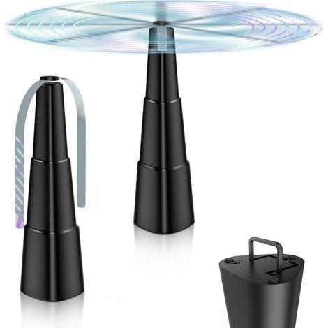 Anti-fliegen-ventilator, 2er-pack Fliegenabwehrmittel, Fly Fan Zum Verscheuchen Von Fliegen, Mückenabwehr-ventilator Für Haus, Abendessen, Terrasse Und Restaurant