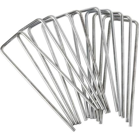 Satz Mit 40 Verzinkten Metallklammern Werka Pro 15x4cm