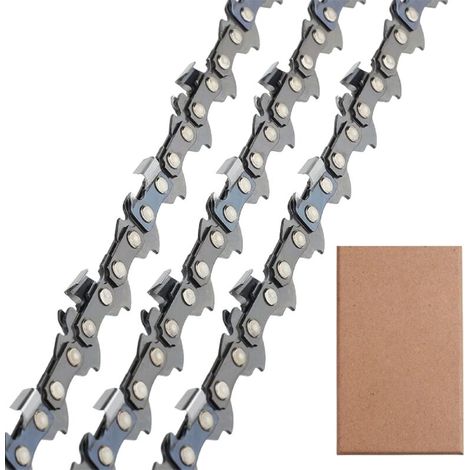 Satz Aus 3 Kettensägenketten, Geringe Rückschlagneigung, 3/8"lp, 50 Glieder, 1,1 Mm, 35 Cm, Kompatibel Für Stihl 009-023 Ms170-210