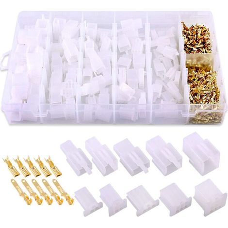 580-teiliges Kit Mit Auto-steckverbindern, 2,8 Mm, 2-, 3-, 4-, 6-polig, Elektrische Kabelverbinder Für Autos, Crimp-kabelschuhe Sowie Gehäuse Für Weibliche Und Männliche Stecker.