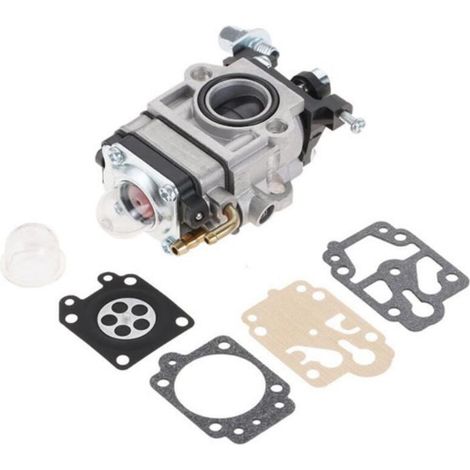 Vergaser Für Rasentrimmer 43cc 52cc Vergaser-reparaturkit Mit Dichtung, Membran Und Kraftstoffblase, Ersatzvergaser Für Rasenmäher Und Heckenschere Für Mp15 43cc 52cc Cg430 Cg520 Bc430 Bc520