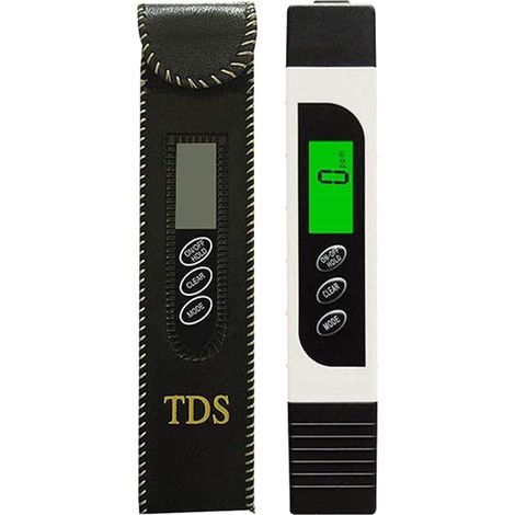 Instrumentierung Für Flüssigkeitsanalyse Wasserqualitätsdetektion Wasserqualitätstester 3-in-1 Tds-messgerät, Ec-messgerät Und Temperatur-teststift Mit Hintergrundbeleuchtetem Lcd-display
