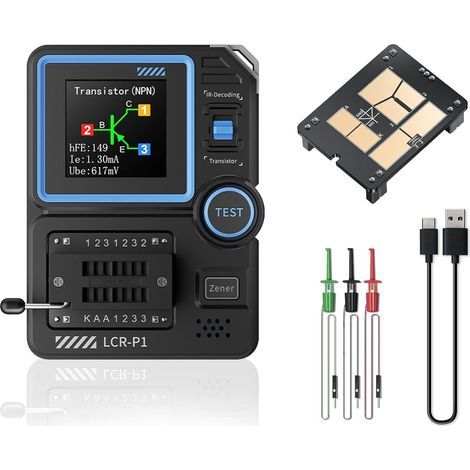 Transistortester, Multifunktionaler Transistor- Und Kondensatortester, Smd-elektronikkomponententester Für Kapazitäts-, Widerstands- Und Komponententests.