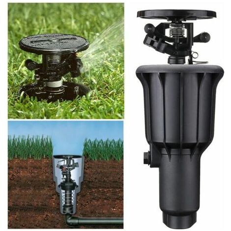 Bewässerung Durch Nebel, Automatischer Rotations-sprinkler, Popup-sprühkopf Für Garten, Außenbereich Und Rasen, 1/2/3/4 Zoll Mit Integrierter Düse