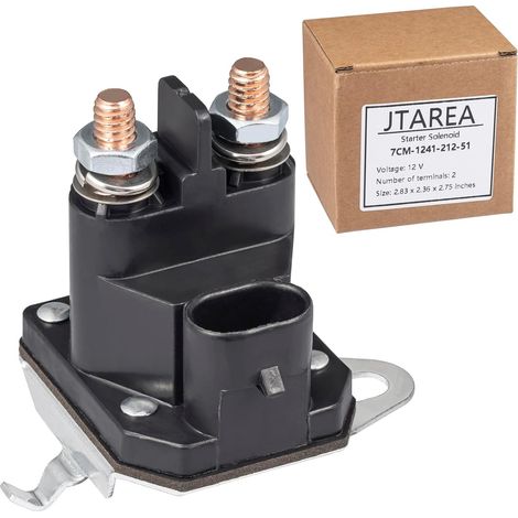7cm-1241-212-51 Anlasserrelais Für Traktor Und Rasenmäher, 12v-solenoid Mit 2 Anschlüssen, Anlasserrelais Kompatibel Mit 7cm124121251 M008904-000 Gravely 05167200 Für Aufsitzrasenmäher