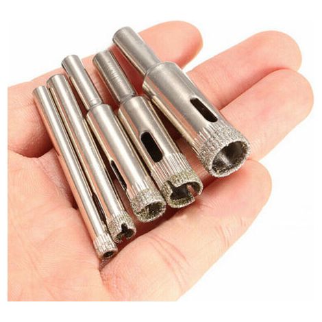 Satz Diamantbeschichteter Bohrer 5/6/8/10/12 Mm, Satz Diamantbeschichteter Bohrer Für Fliesen, Marmor Und Glas