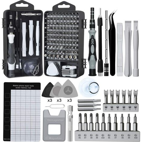 1 Spiel (18 X 10 X 5 Cm) Mini-präzisionsschraubendreher-set 138-in-1, Magnetisches Speicherkit, Diy-elektronik-reparaturset