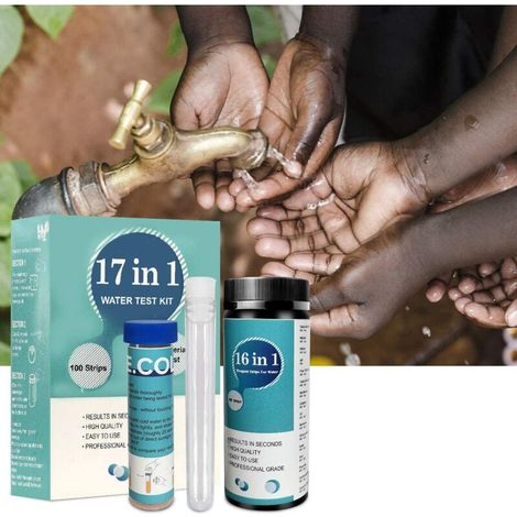 16-in-1 Trinkwasser-analyse-set, Wasserstreifen Für Den Heimgebrauch, Einfache Und Schnelle Wassertest-kits Zur Überprüfung Der Wasserqualität – 100 Stück