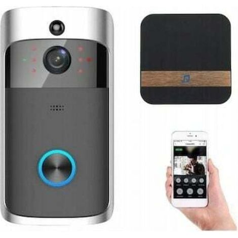 Drahtloses Hd 1080p Video-gegensprechanlage, Intelligente Kamera Mit Bewegungserkennung, Infrarot-nachtsicht, Steuerungs-app