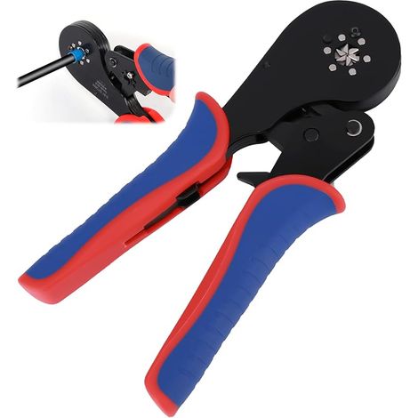 Crimpzange, 0,08-16mm² Crimpzange Für Elektrische Kabelschuhe, Zange Für Kabelendhülsen, Selbstjustierende Ratschen-crimpzange Für Elektriker, Präzises Crimpen, Awg 30-5 Aderendhülsen-crimpwerkzeug