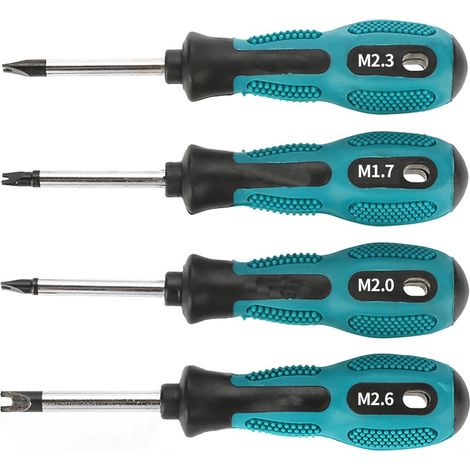 4-teiliges Set Schraubendreher-bits U-gabel Magnetisch Schlitzschrauber Cr-v Multifunktions-werkzeugset