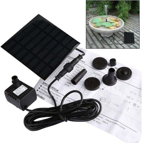 Verbesserte Miniatur-solarpumpe 7v Solarbrunnen Für Garten Teich Wasserhöhe Wasserkreislauf Teich Brunnen H415