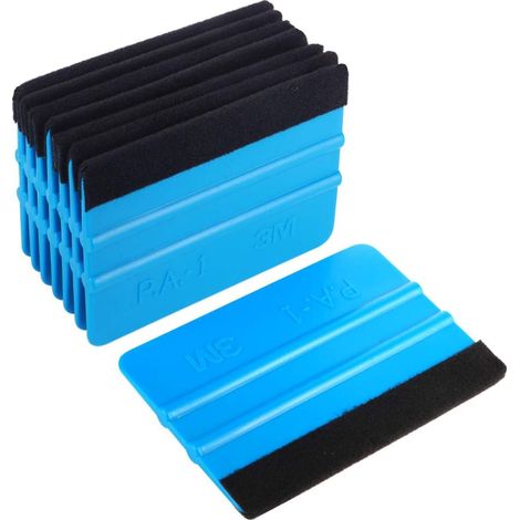 Hochwertiger Rakel Mit Fiberrand Für Auto-vinylfolierung, Langlebiger Folienrakel Für Fenster, Aufkleber- Und Decal-rakel (8er-pack, Schwarz)