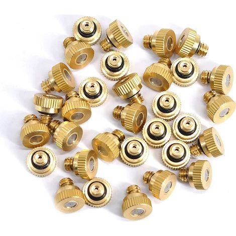 Satz Von 20 Messing-vernebelungsdüsen, Zerstäuber Für Kühlsysteme (düse 0,4 Mm)