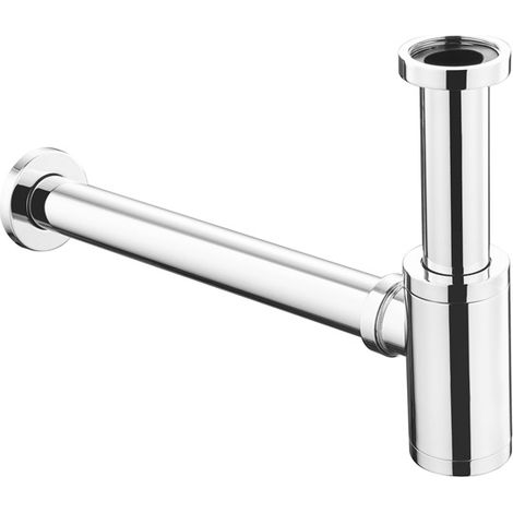 Laiton Waschbeckensiphon, Universal Siphon Design 1 1/4 X 32mm, Verstellbar Geruchsverschluss, Chrom