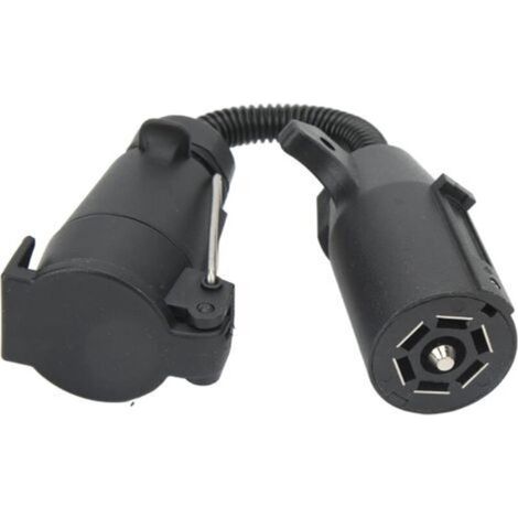 7-poliger Anhänger-steckeradapter, Runder Europäischer 7-pin-kabelstecker Auf Amerikanischer Stecker, Adapter Für Anhängerstecker Usa Europa Für Auto, Anhänger, Anhängerkupplung, Wohnwagen