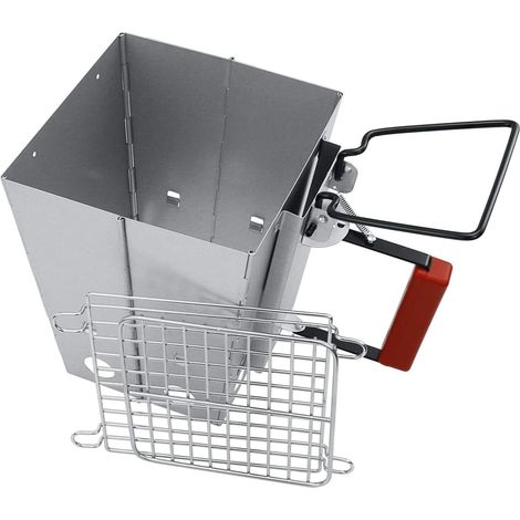 Faltbarer Großer Holzkohle-anzünder Für Weber, Holzkohle-feuerstarter Mit Griff, Grillset Für Camping, Picknicks Und Gartenfestivals