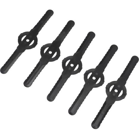 3er-pack Rasenmäherklingen, Ersatzklingen Aus Kunststoff Für Schneidkopf, Für Garten, Obstbaum, Hof Und Feld (schwarz)