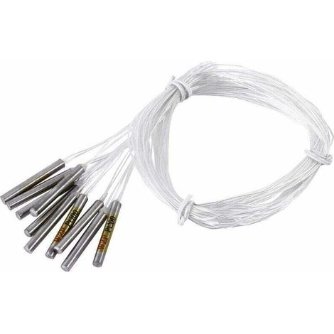 10 Stück Pt100 Wasserdichte Fühler Für Temperaturregler, Digitaler Temperatursensor 4 X 30 Mm X 50 Cm