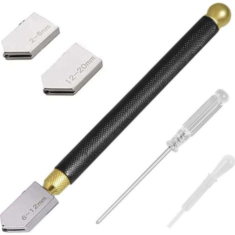 Professioneller Glasschneider, Glas-schneidewerkzeug Im Stiftstil, Für Geschnittenes Glas Mit Einer Dicke Von 2 Bis 20 Mm, Geeignet Zum Schneiden Von Glas/fliesen/spiegeln/mosaik