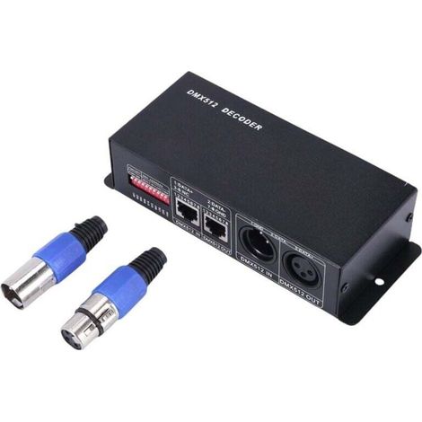 4-kanal Rgbw Led-controller 8a Für 12v/24v Streifen, 512-kanal Decoder
