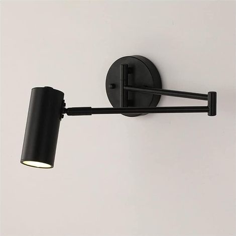 Innere Nachttischlampe, Wandwaschleuchte, Minimalistische Schwenkbare Wandleuchte Mit Gebürsteter Oberfläche, Led-beleuchtung