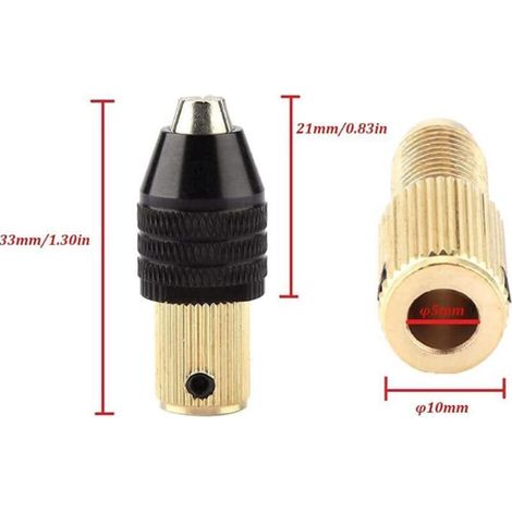 Mini-bohrfutter, Spannbereich 0,3 Bis 3,4 Mm (5-mm-bohrung), Mini-bohrfutter-zubehör, Geeignet Für Motorwellen.