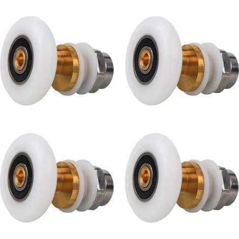 Duschrollen 4-teilig Duschwagen Duschrad Schiebetür-rollen Ersatzrad Für Duschvorhang (23 Mm)