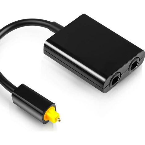 Optisches Audio-splitter-kabel, 1 Auf 2 Ausgänge, Toslink-optik-audio-verteiler, Glasfaser-adapter, Konverter Für Cd/dvd-player, Digital-tv, Ps3, Xbox 360