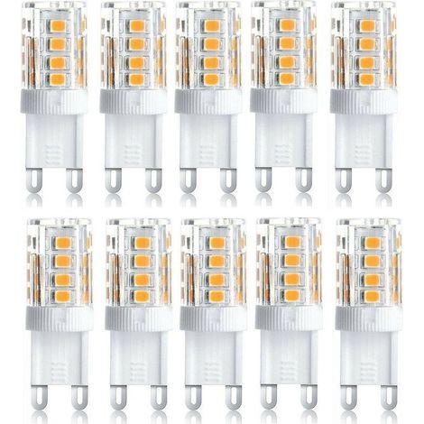10er Set Led-projektoren, Dekoratives Led-licht, G9-led-glühbirnen, 5 W Warmweiß/kaltweiß, Energiesparende Led-lampen, Ersatz Für Halogenlampen, Ac 230 V, Nicht Dimmbar
