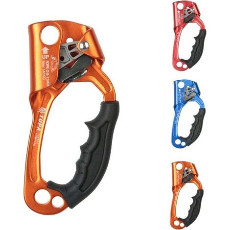 Seilaufstieg, Aufstiegsgriff, Kletterseilwerkzeug, Ausrüstung Für Klettern Und Baumpflege, Material Aus Warmgeschmiedeter Aluminium-magnesium-legierung, Geeignet Für 8-12 Mm/orange [hand]