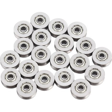 V623zz Kugellager 20 Stück – Kohlenstoffstahl – Innendurchmesser 3mm – Außendurchmesser 12mm – Für Lineare Bewegungssysteme