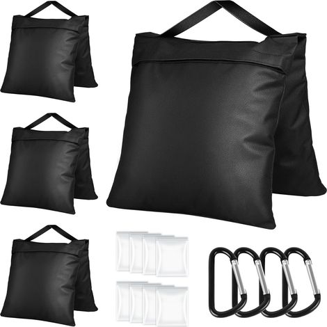 4er-set Strapazierfähige Sandsäcke, 58x26cm Beschwerungssäcke Zur Stabilisierung, Sandsack Für Zelt Und Sonnenschirm