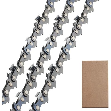 3er-pack Ms170 Kettensägenkette 35 Cm 3/8"lp 50 Antriebsglieder 1,1 Mm, Rückschmarmungsarm Kompatibel Mit Stihl