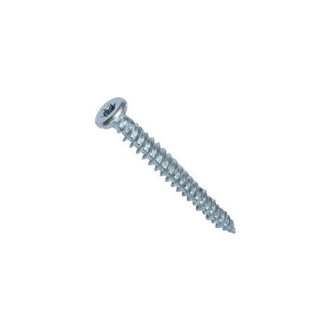 Satz Von 100 Direktbefestigungsschrauben Für Beton Ø7,5x62mm Mit Senkkopf - Torx T30 - Direkte Befestigung Ohne Dübel